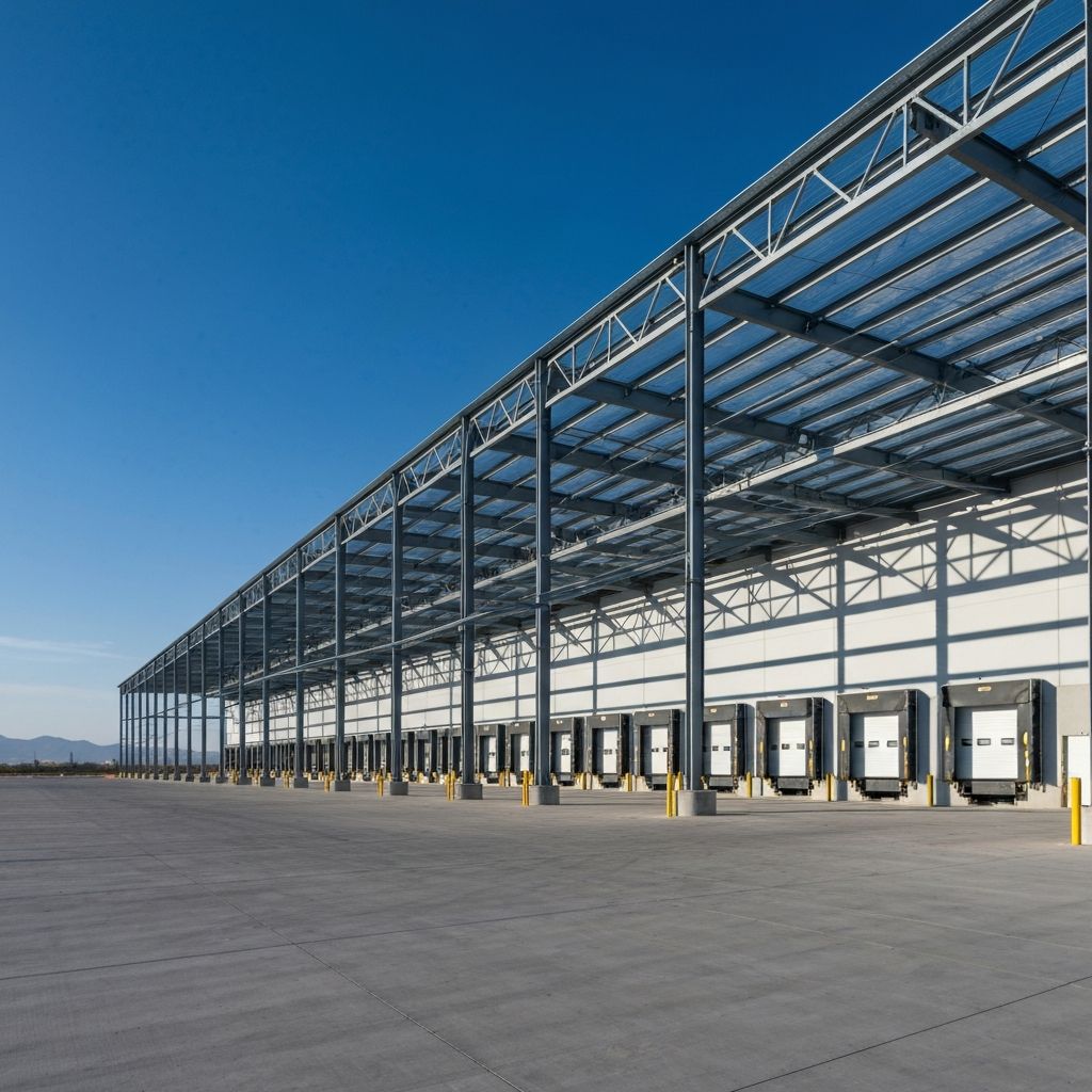 Galpón industrial moderno en México