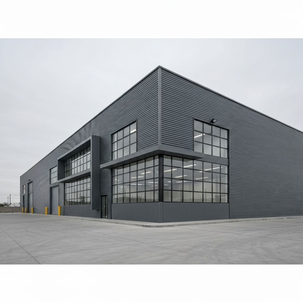 Galpón metálico simple en Argentina